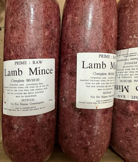 Prime raw lamb